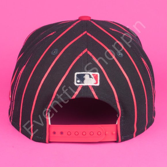New Era Atlanta Braves Hat Mens OS Blue Snapback Striped Retro Y2K New - Picture 4 of 15